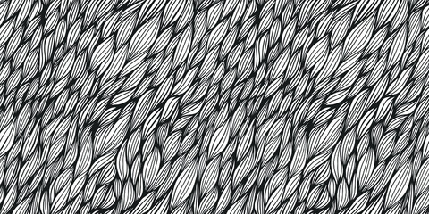 Seamless vector black and white pattern. Geometric background for fabric, textile, wrapping etc.
