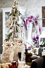 vintage Christmas bird