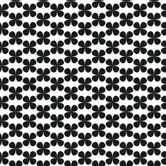 Seamless vector black and white pattern. Geometric background for fabric, textile, wrapping etc.