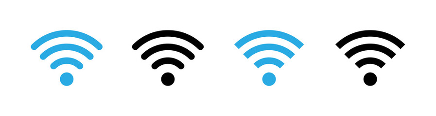 Set mit Vektor Wi-Fi / Wlan Symbolen