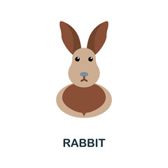 Rabbit icon. Simple element from home animals collection. Creative Rabbit icon for web design, templates, infographics and more