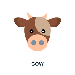 Cow icon. Simple element from home animals collection. Creative Cow icon for web design, templates, infographics and more