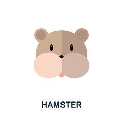 Hamster icon. Simple element from home animals collection. Creative Hamster icon for web design, templates, infographics and more