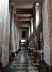 Fototapeta na wymiar Caserta – Navata sinistra del Duomo