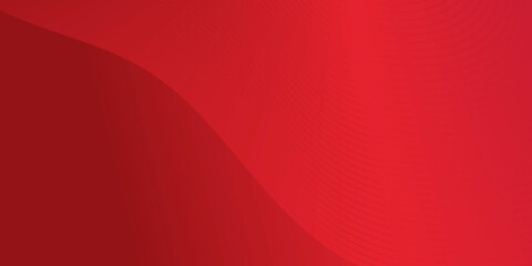 Abstract curve wavy lines pattern technology on red gradients background