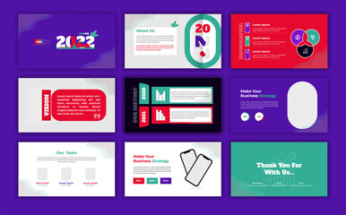 Business presentation template design. Presentation template and leaflet corporate marketing advertising.