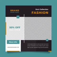 Stylish and modern black design social media post promotion template and web banner template. Editable promotion design brand fashion and other product. Editable business and Instagram concept