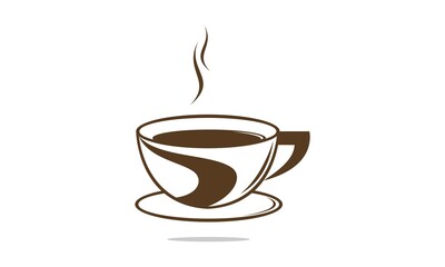 Coffee or tea cup illustration vector design