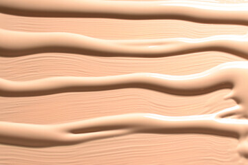 Fototapeta na wymiar Liquid foundation texture. Make up for women. Top view.