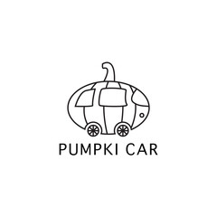 Pumpki Car Logo Vector Simple Templates