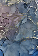 Fluid Art . Modern аbstract colorful background, wallpaper. Mixing acrylic paints. Marble texture. Alcohol ink colors translucent