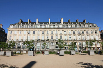 Fototapeta na wymiar Rennes - Place du Parlement de Bretagne