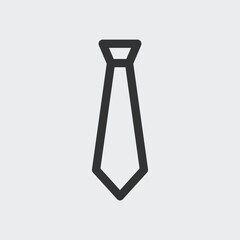 Tie icon isolated on background. Necktie symbol modern, simple, vector, icon for website design, mobile app, ui. Vector Illustration