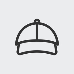 Baseball cap icon isolated on background. Cap symbol modern, simple, vector, icon for website design, mobile app, ui. Vector Illustration