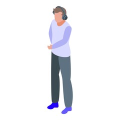 Cinema sound producer icon. Isometric of cinema sound producer vector icon for web design isolated on white background