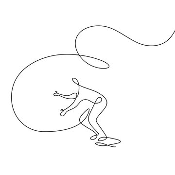 recommend clip art: Single continuous one line art abstract surfer vacation sea wave. Active sport summer holiday tropical luxury journey surfboard concept design sketch surfing outline drawing vector illustration.
