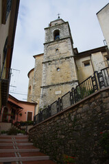 The church of the small village of Carpinone in the province of Isernia in Molise