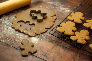 Galletas jengibre navidad fiesta celebraciones tradicional diciembre masa panadería