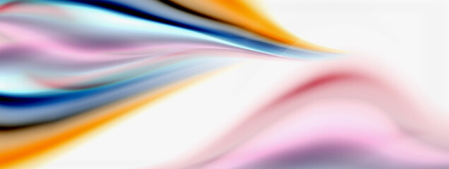 Abstract Background. Smooth flowing lines, blurred waves, rainbow color style stripes. Vector illustrations for covers, banners, flyers and posters and other