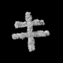 雲形のフォント