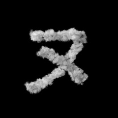 雲形のフォント