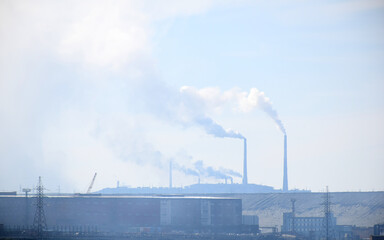 smoke from a Copper plant in Norilsk