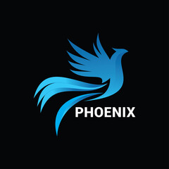 Phoenix logo icon vector template.