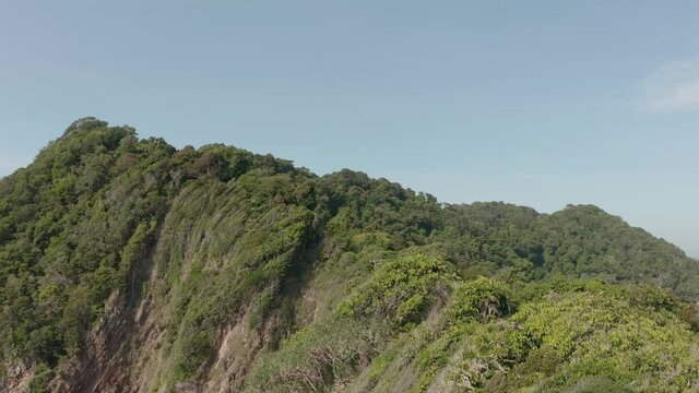 aerial view of terengganu kapas island in malaysia with beautiful scenery