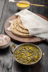 Dal palak or spinach dal is a simple recipe of lentils cooked with Indian palak or spinach and then tempered with basic spices and served with roti.