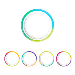 Modern round or circles abstract banners overlay. Graphic banners concept vector design EPS10.