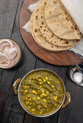 Dal palak or spinach dal is a simple recipe of lentils cooked with Indian palak or spinach and then tempered with basic spices and served with roti.