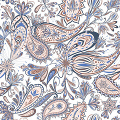 Seamless pattern in ethnic traditional style.