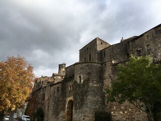 Fototapeta premium old castle in the village
