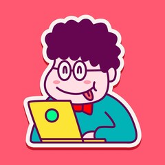 kawaii doodle cartoon children designs for wallpaper, stickers, coloring books, pins, emblems, logos and more