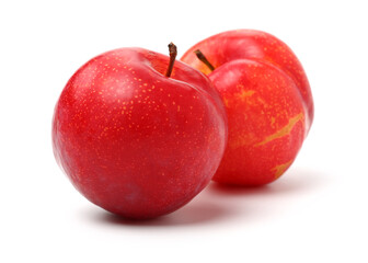 Sweet plum isolated on white background 