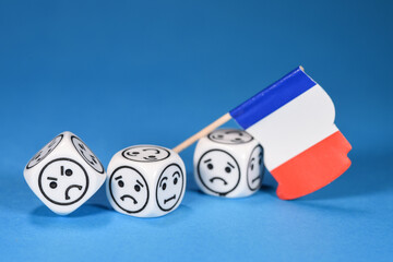 humeur negatif triste contestation manifestation mecontent France francais
