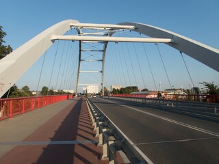 steel structure of a road bridge