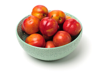 Sweet plum isolated on white background 