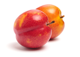 Sweet plum isolated on white background 