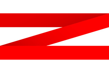 Red stripe on white background