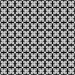 Fototapeta premium Abstract Cross Pattern Dots Logo generative computational art illustration