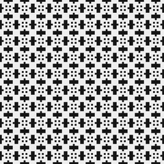 Fototapeta premium Abstract Cross Pattern Dots Logo generative computational art illustration