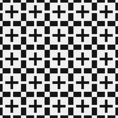 Fototapeta premium Abstract Cross Pattern Dots Logo generative computational art illustration