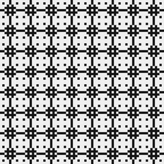 Fototapeta premium Abstract Cross Pattern Dots Logo generative computational art illustration