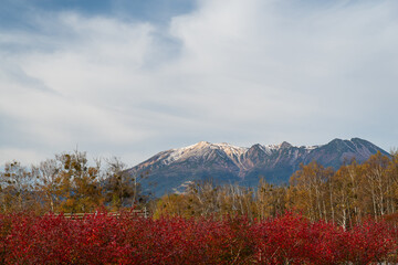 秋の開田高原　御嶽山