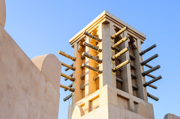 Picture of old wind towers in Dubai