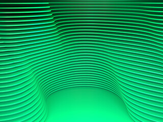 Abstract colorful pedestal background. Minimal futuristic design. 3d render