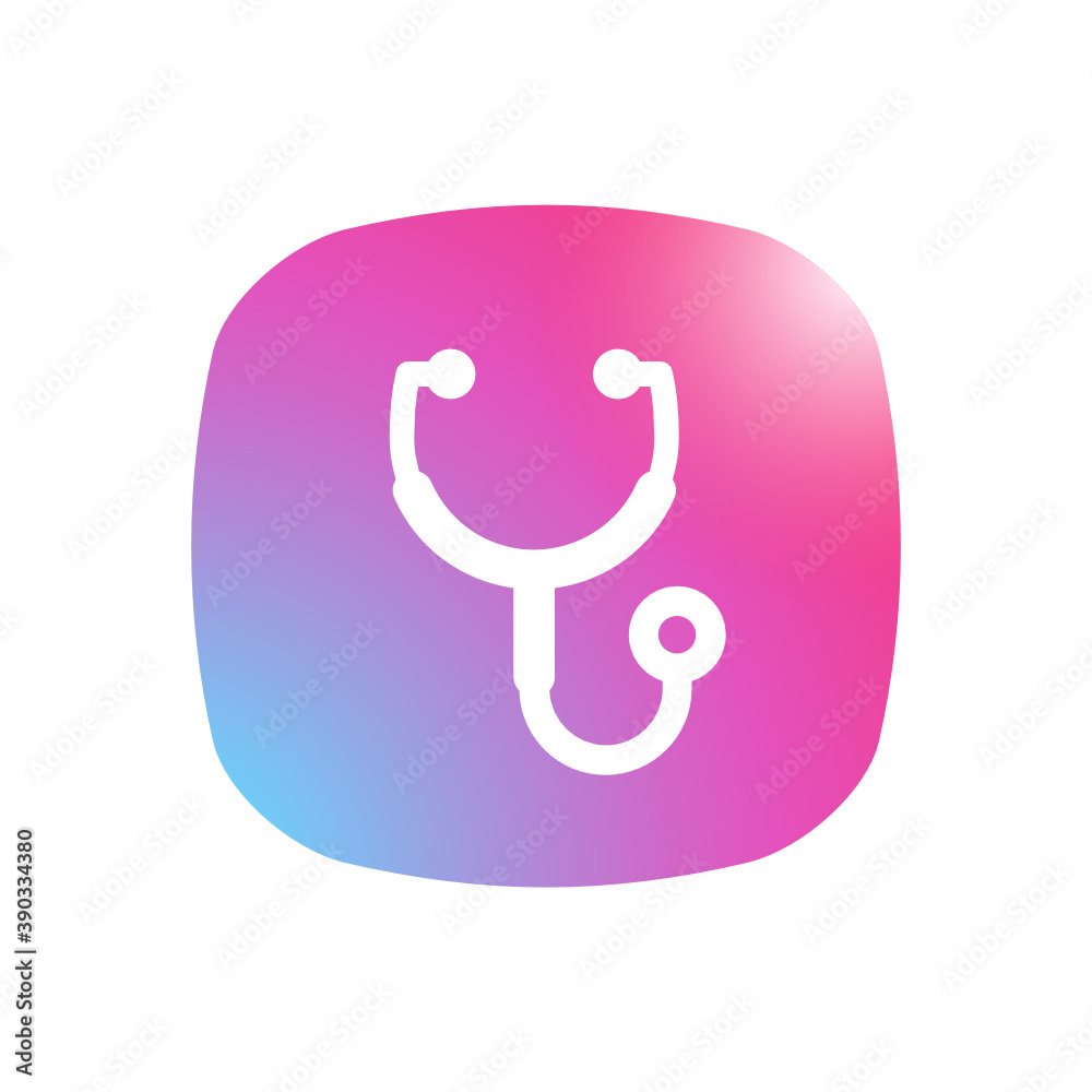 Sticker Stethoscope - Mobile App Icon