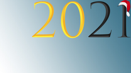 Numbers 2021 (on a blue background yellow and black numbers in the corner).