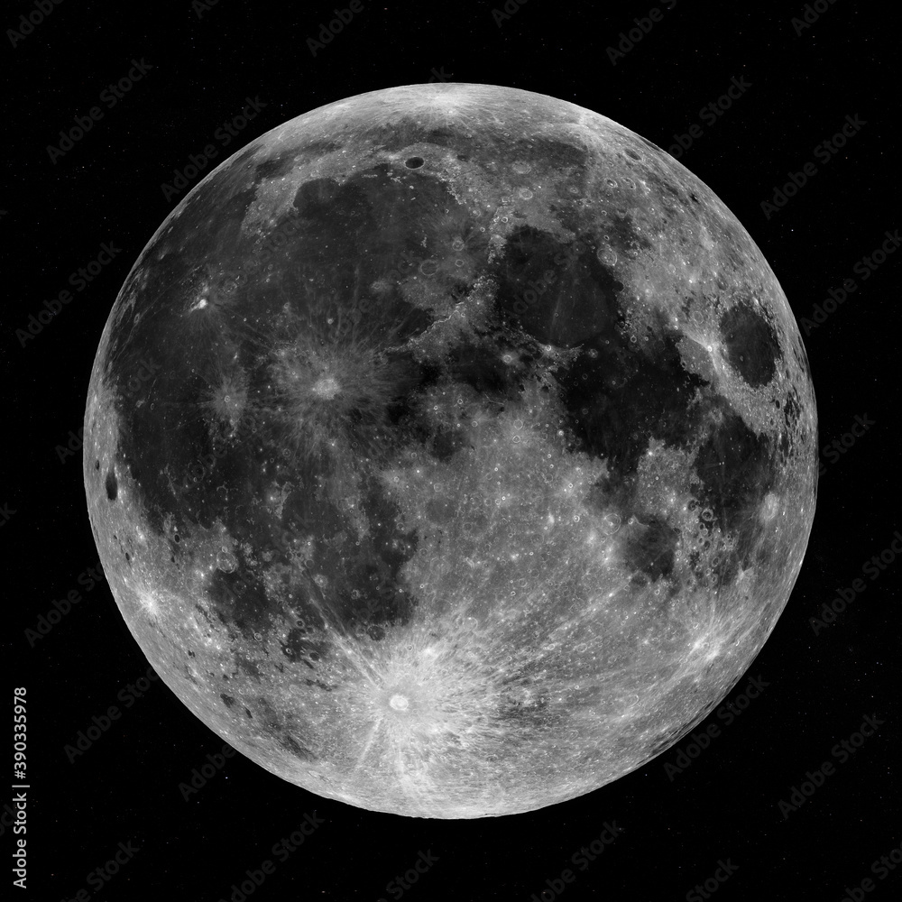 Canvas Prints craters in the surface of the moon. elements of this image furnished by nasa's scientific visualizat
